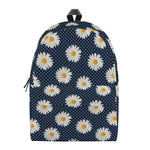 Polka Dot Daisy Floral Pattern Print Backpack