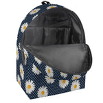 Polka Dot Daisy Floral Pattern Print Backpack