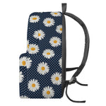 Polka Dot Daisy Floral Pattern Print Backpack