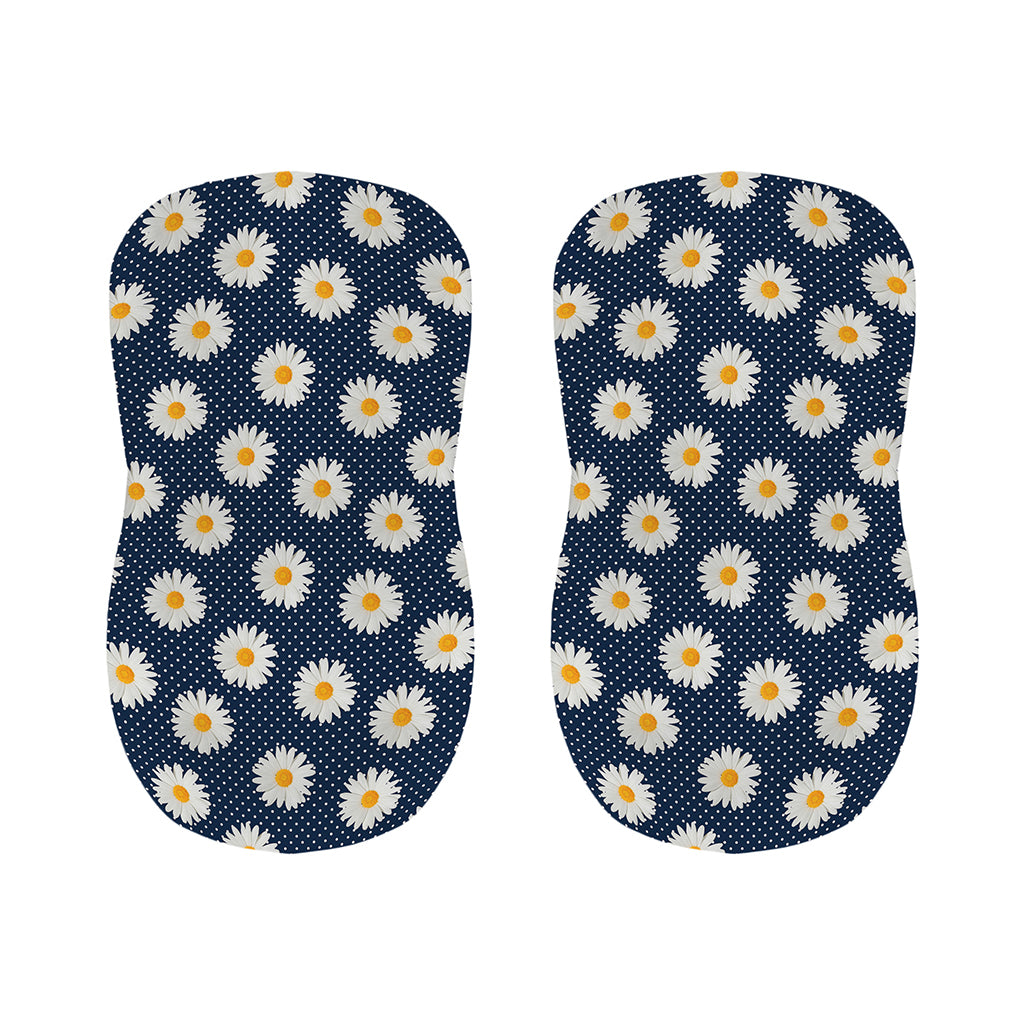 Polka Dot Daisy Floral Pattern Print Bar Stool Covers