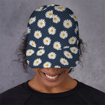Polka Dot Daisy Floral Pattern Print Baseball Cap