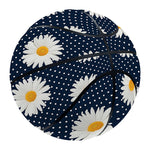 Polka Dot Daisy Floral Pattern Print Basketball