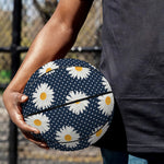 Polka Dot Daisy Floral Pattern Print Basketball