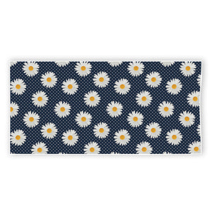 Polka Dot Daisy Floral Pattern Print Beach Towel