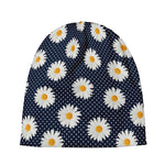 Polka Dot Daisy Floral Pattern Print Beanie