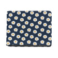 Polka Dot Daisy Floral Pattern Print Bifold Wallet