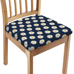Polka Dot Daisy Floral Pattern Print Chair Cushion Cover