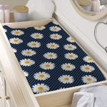 Polka Dot Daisy Floral Pattern Print Changing Pad Cover