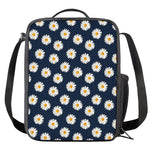 Polka Dot Daisy Floral Pattern Print Crossbody Lunch Bag