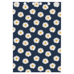 Polka Dot Daisy Floral Pattern Print Curtain