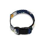 Polka Dot Daisy Floral Pattern Print Dog Collar