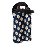 Polka Dot Daisy Floral Pattern Print Double Neoprene Wine Tote