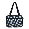 Polka Dot Daisy Floral Pattern Print Double Strap Bible Bag