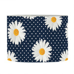 Polka Dot Daisy Floral Pattern Print Drum Lamp Shade