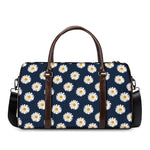 Polka Dot Daisy Floral Pattern Print Duffle Bag