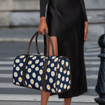 Polka Dot Daisy Floral Pattern Print Duffle Bag
