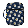 Polka Dot Daisy Floral Pattern Print Front Pocket Bible Bag