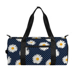 Polka Dot Daisy Floral Pattern Print Gym Bag