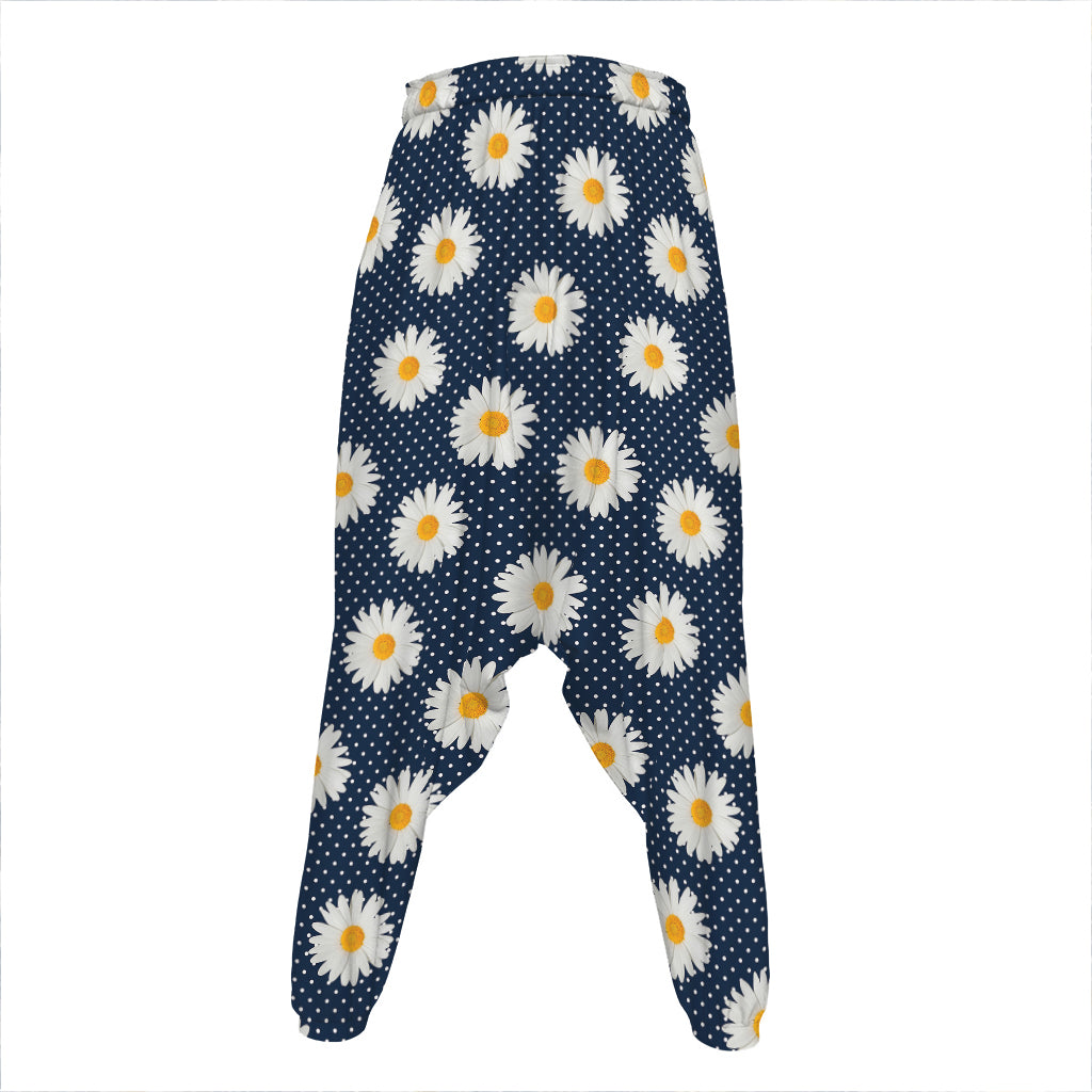 Polka Dot Daisy Floral Pattern Print Hammer Pants