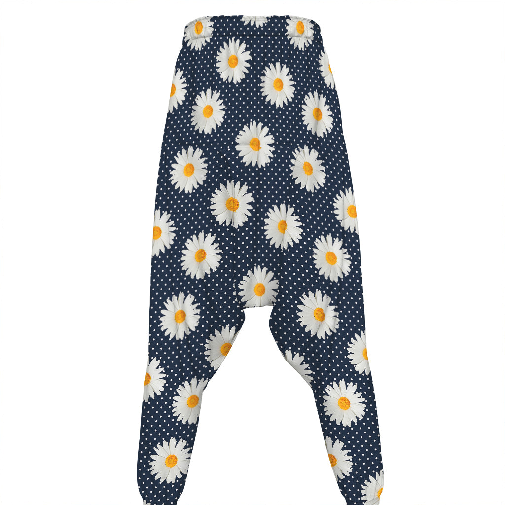 Polka Dot Daisy Floral Pattern Print Hammer Pants