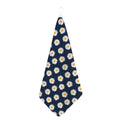 Polka Dot Daisy Floral Pattern Print Hand Towel