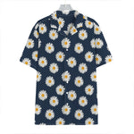 Polka Dot Daisy Floral Pattern Print Hawaiian Shirt