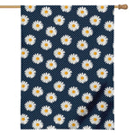 Polka Dot Daisy Floral Pattern Print House Flag