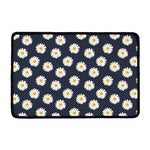 Polka Dot Daisy Floral Pattern Print Kitchen Mat
