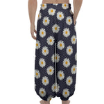 Polka Dot Daisy Floral Pattern Print Lantern Pants
