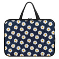 Polka Dot Daisy Floral Pattern Print Laptop Sleeve With Handle