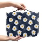 Polka Dot Daisy Floral Pattern Print Leather Bible Cover