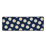 Polka Dot Daisy Floral Pattern Print Long Kitchen Mat