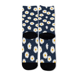 Polka Dot Daisy Floral Pattern Print Long Socks