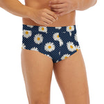 Polka Dot Daisy Floral Pattern Print Men's Briefs