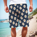 Polka Dot Daisy Floral Pattern Print Men's Cargo Shorts