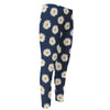 Polka Dot Daisy Floral Pattern Print Men's Compression Pants