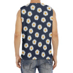 Polka Dot Daisy Floral Pattern Print Men's Fitness Tank Top