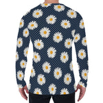 Polka Dot Daisy Floral Pattern Print Men's Long Sleeve T-Shirt