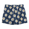 Polka Dot Daisy Floral Pattern Print Mesh Shorts