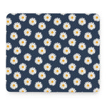 Polka Dot Daisy Floral Pattern Print Mouse Pad