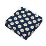Polka Dot Daisy Floral Pattern Print Outdoor Seat Cushion Cover