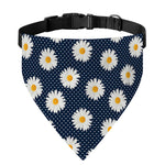 Polka Dot Daisy Floral Pattern Print Over The Collar Dog Bandana