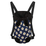 Polka Dot Daisy Floral Pattern Print Pet Carrier Backpack