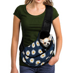Polka Dot Daisy Floral Pattern Print Pet Sling Carrier