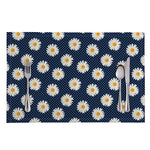Polka Dot Daisy Floral Pattern Print Placemat