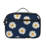 Polka Dot Daisy Floral Pattern Print Portable Lunch Bag