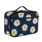 Polka Dot Daisy Floral Pattern Print Portable Lunch Bag