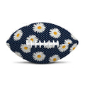 Polka Dot Daisy Floral Pattern Print Rugby Ball