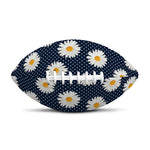 Polka Dot Daisy Floral Pattern Print Rugby Ball