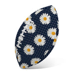 Polka Dot Daisy Floral Pattern Print Rugby Ball